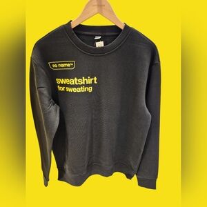 no name sweatshirt for sweating